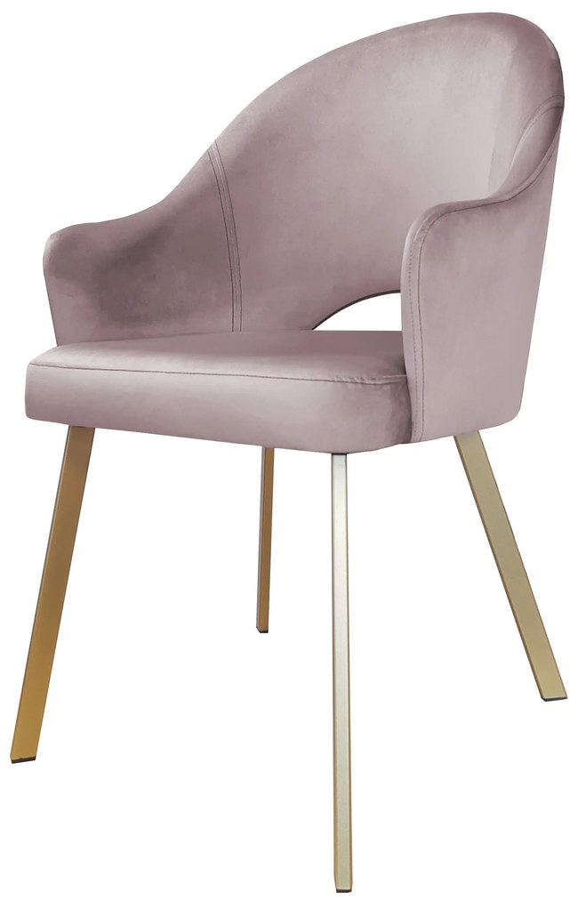 Krzesło obrotowe Velvet podstawa Profil złota MG55