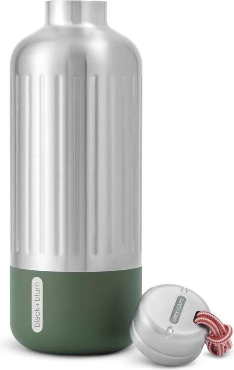 Butelka termiczna ze stali nierdzewnej w kolorze srebra 850 ml Explorer – Black + Blum