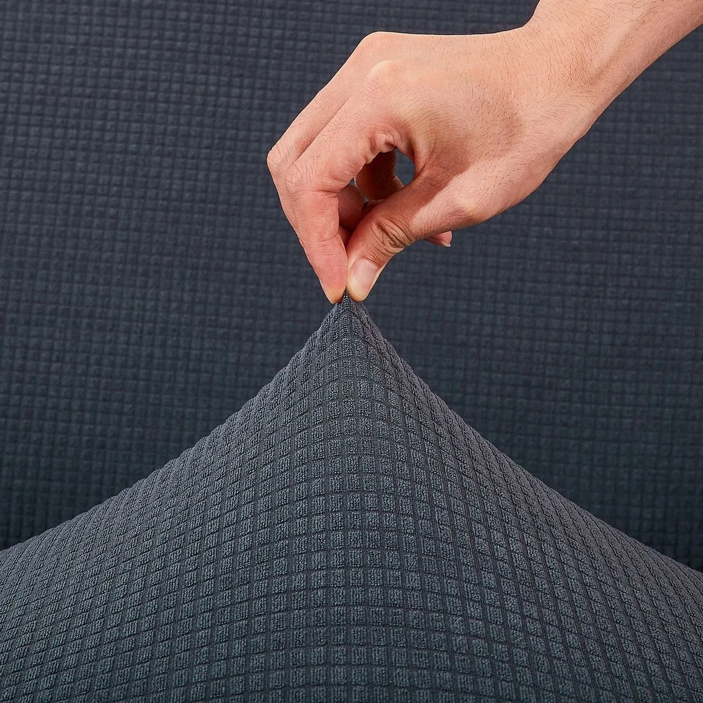 4Home Pokrowiec elastyczny na kanapę 2-osobową Magic clean ciemnoszary, 145 - 185 cm