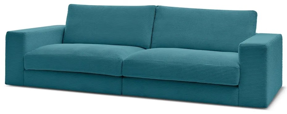 Niebieska sztruksowa sofa 274 cm Leonard – Bobochic Paris