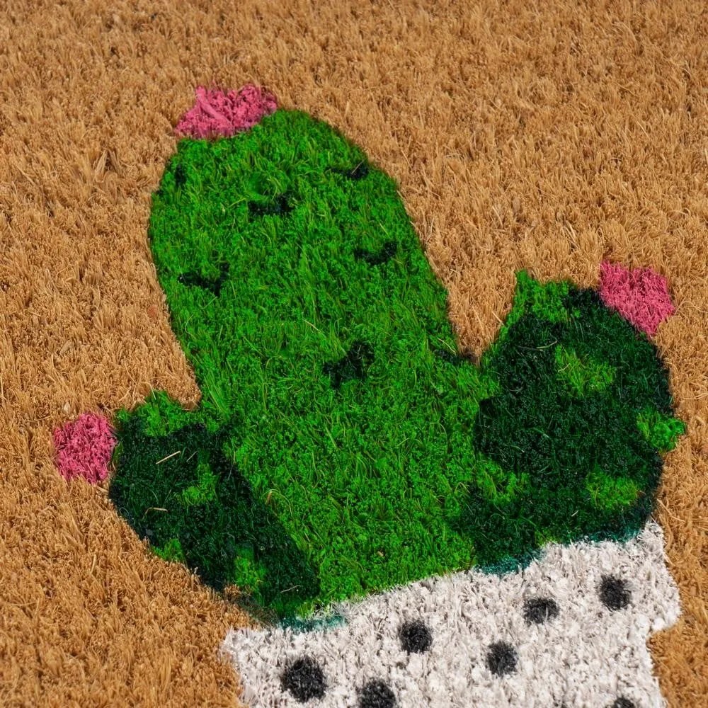 Wycieraczka z włókna kokosowego 25x75 cm Cactus – Casa Selección