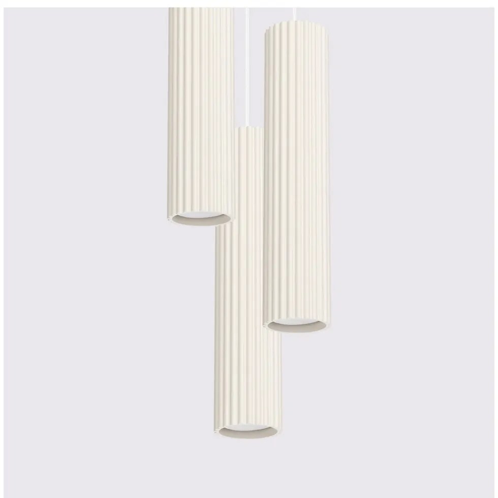 Kremowa lampa wisząca ø 19,5 cm Gleam – Sollux