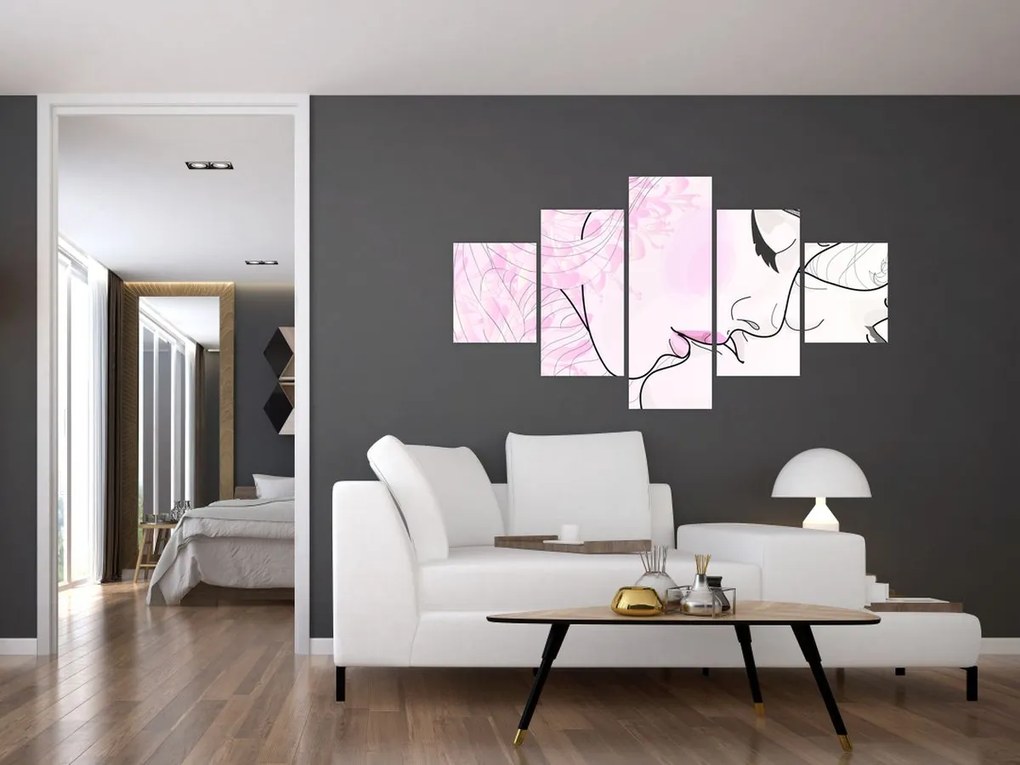 Obraz - Pocałunek (125x70 cm)
