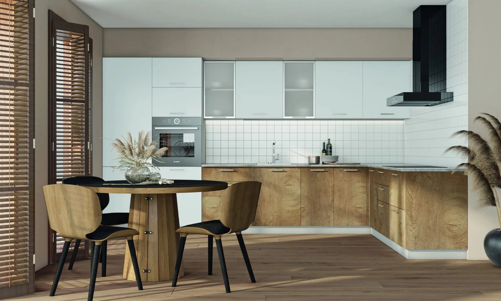 Kuchenna szafka modułowa dolna narożna BELLA DN-100/82 dąb miodowy mat