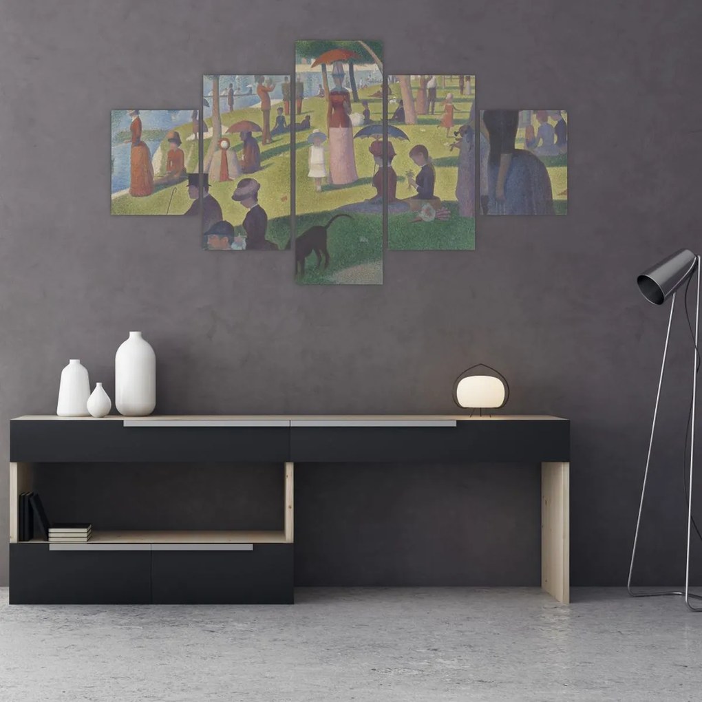 Obraz - Georges Seurat, A Sunday on La Grande Jatte, reprodukcje (125x70 cm)