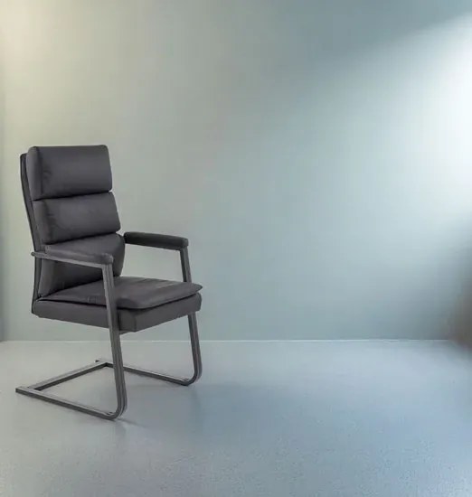 Nowoczesne czarne krzesło konferencyjne H4-P52
