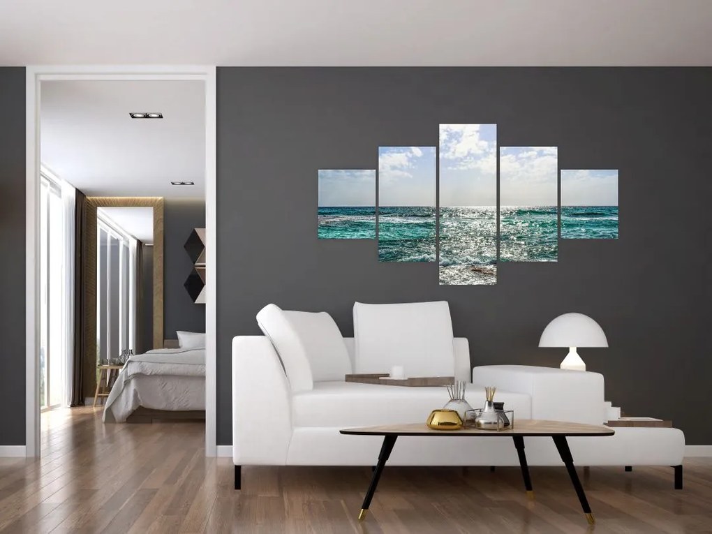 Obraz powierzchni morza (125x70 cm)