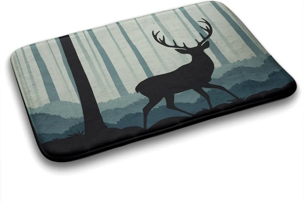 Dywanik łazienkowy antypoślizgowy Dywanik łazienkowy antypoślizgowy Leśny motyw