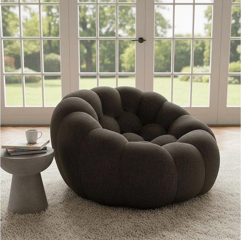 Coco Living Fotel do salonu Cocoon 1-osobowy – czekoladowy