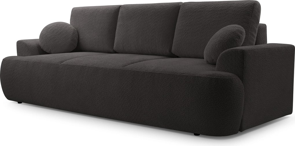 Masseno Sofa FILO z funkcją spania i pojemnikiem na pościel - Czarny - CORAL 60