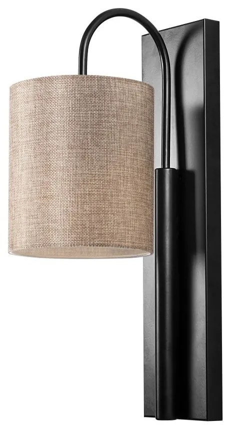 Czarny/beżowy kinkiet Baston – Opviq lights