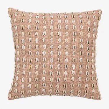 Kwadratowa Poduszka 45x45 Cm Z Bawełny Brusquel Jasnoróżowy - Sklum