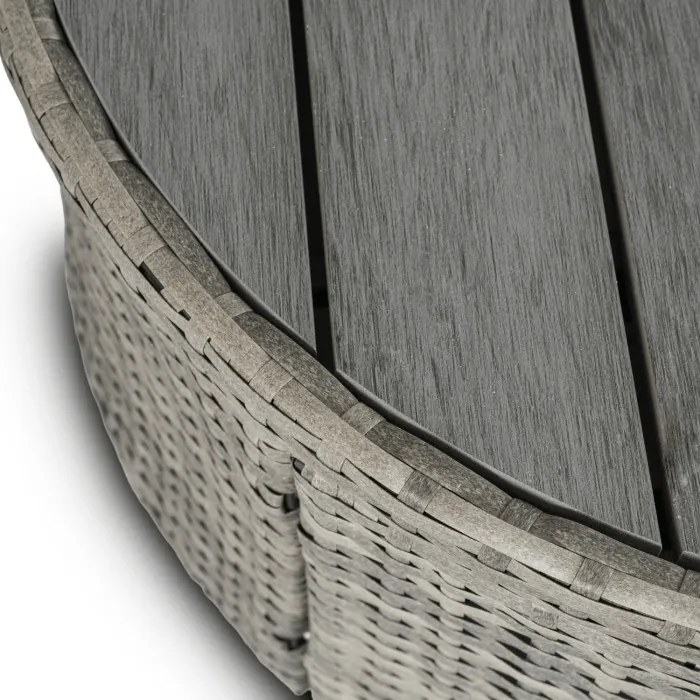 Wyspa Ogrodowa CALIFORNIA Modułowa Technorattan Jasnoszara