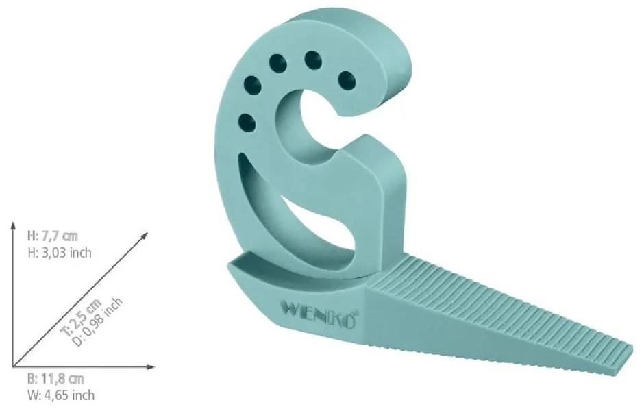 Zielony stoper do drzwi i okien Wenko Multi-STOP®