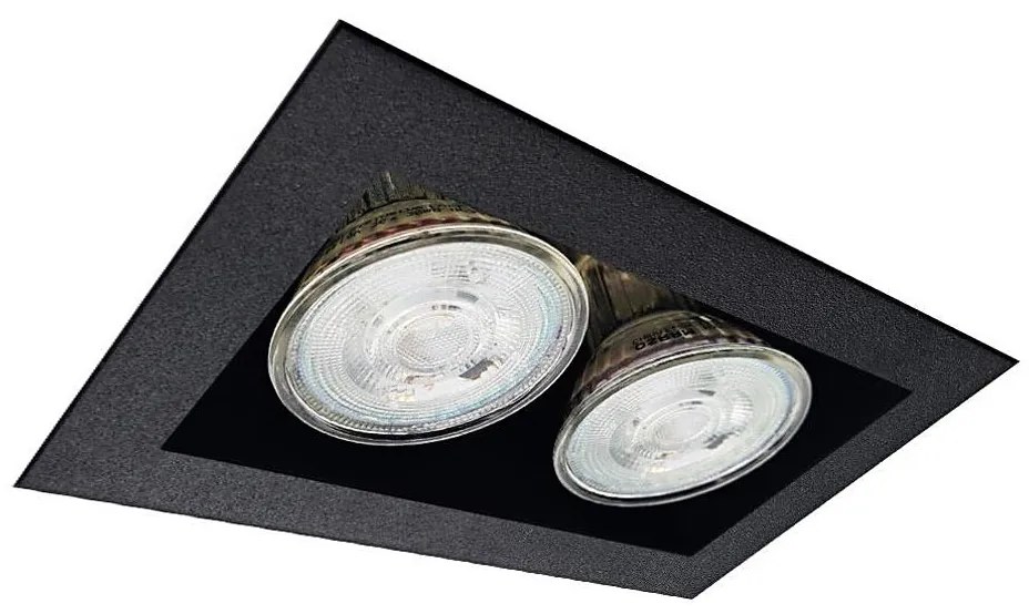 Brosline 3034 - Oprawa wpuszczana CAGE 2xGU10/10W/230V czarna