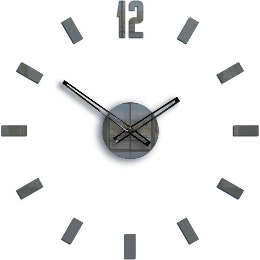 Zegar ścienny naklejany duży nowoczesny akrylowy na ścianę do kuchni salonu