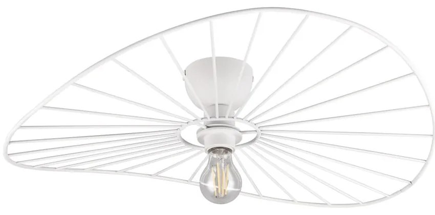Biała lampa sufitowa ø 60 cm Chapeau – Trio
