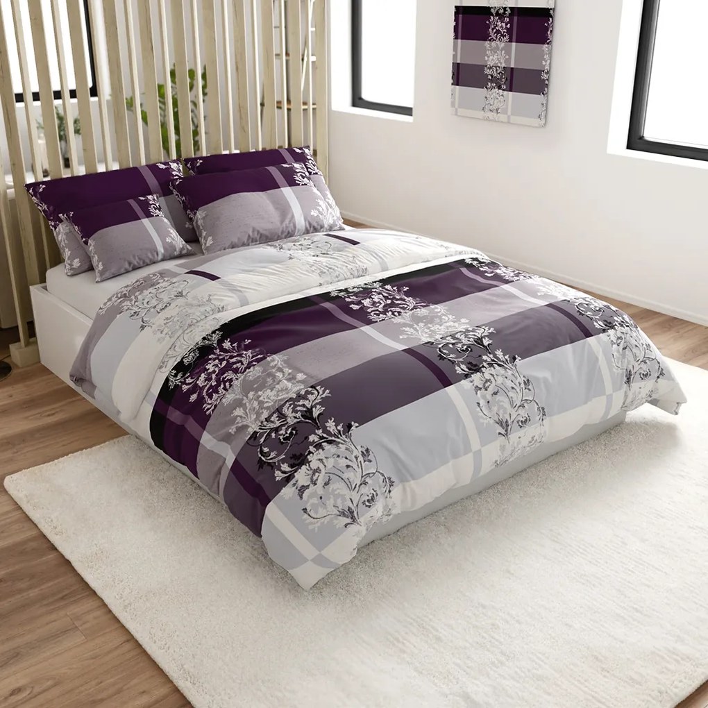 PrzytulneMieszkanie.pl PrzytulneMieszkanie.pl Pościel z mikrofibry LUXURY fioletowa Rozmiar pościeli: 70 x 90 cm | 140 x 200 cm