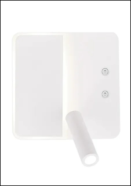 Biały kinkiet do czytania W7-C82