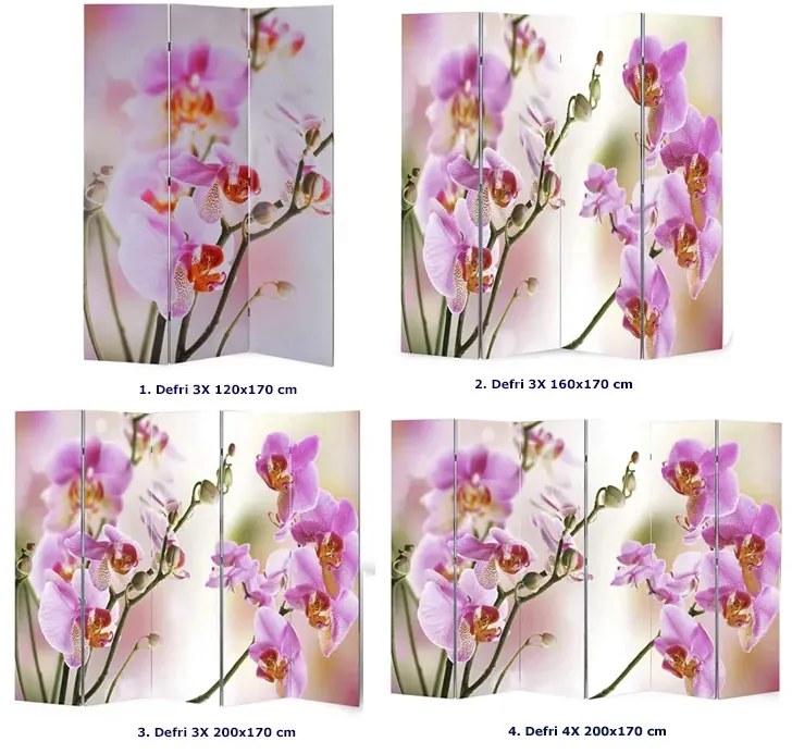 Parawan z motywem kwiatowym L9-S79