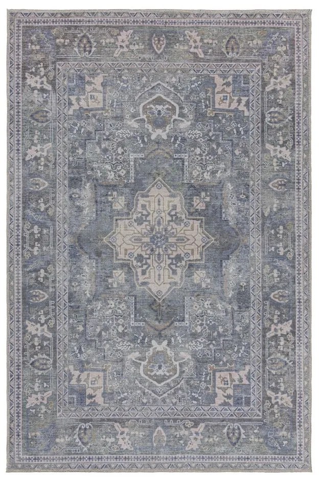 Zielony dywan z mieszanki włókien z recyklingu odpowiedni do prania 160x230 cm Windsor – Flair Rugs