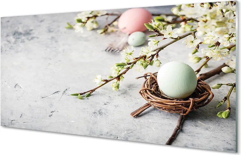 Panel nad Blat Kuchenny Kwiaty i Wielkanocne Pisanki