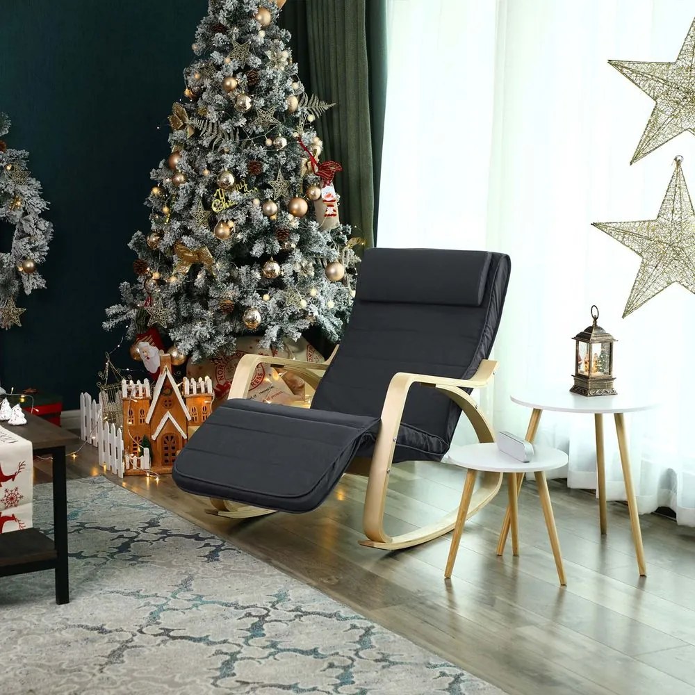Jurhan Fotel bujany SWING, max obciążenie 150kg, 67x115x91cm, antracyt