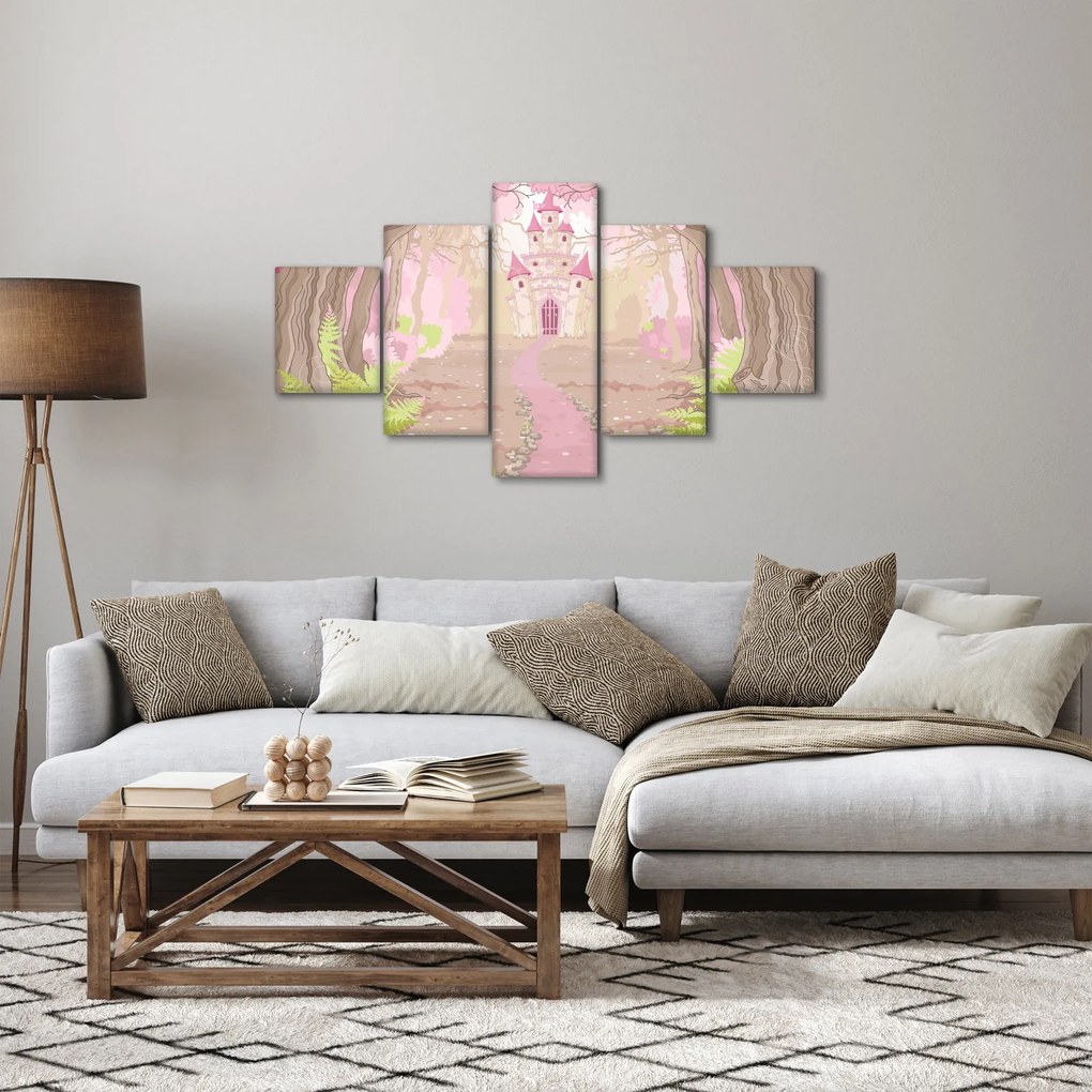 Obraz - Podróż do różowego królestwa (125x70 cm)
