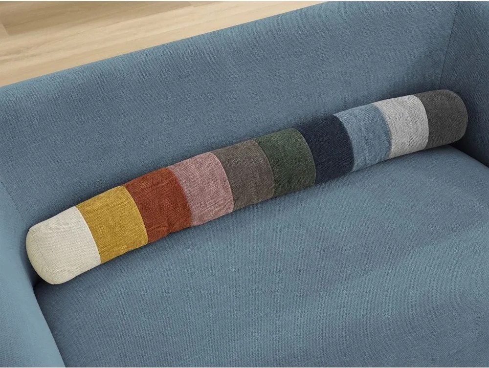 Niebieska sofa z tkaniny szenilowej 160 cm Celine – Bobochic Paris