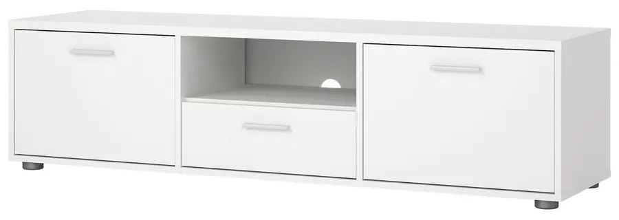 Biała szafka pod TV 147x38 cm Media – Tvilum