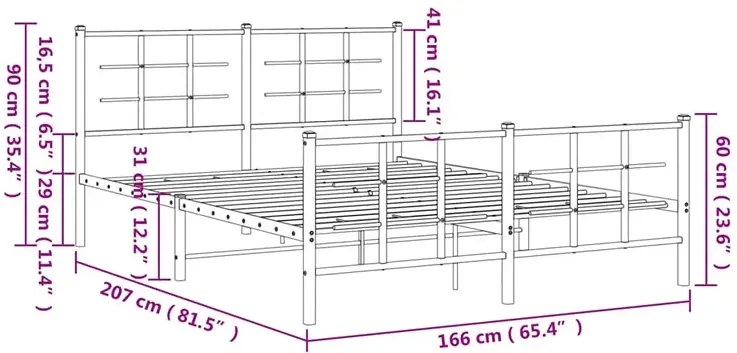 Czarne metalowe łóżko loftowe 160x200cm K3-R42