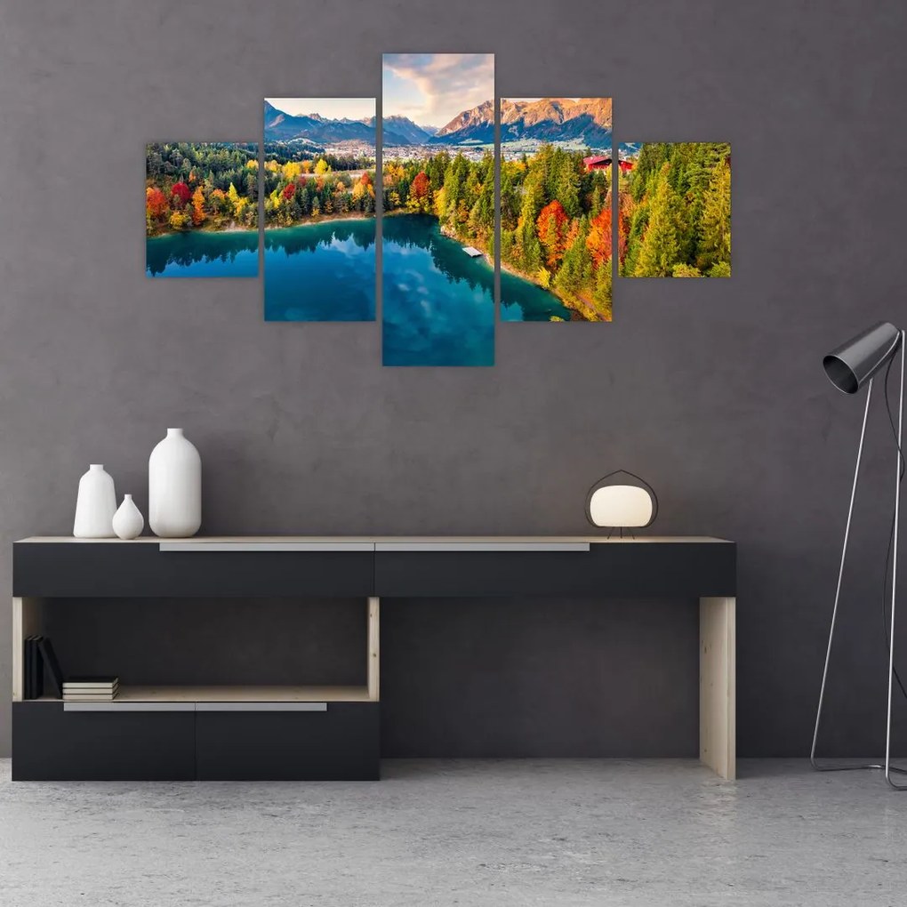 Obraz - Jezioro Urisee, Austria (125x70 cm)