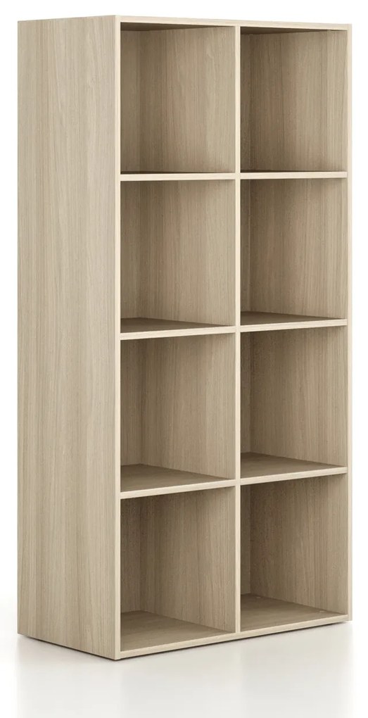 Regał FRAME, dolny, 2 kolumny, 1735 x 872 x 450 mm, dąb naturalny