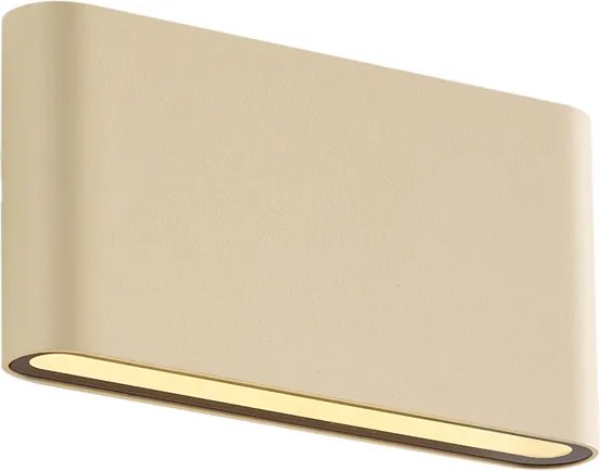 Nowoczesny kinkiet zewnętrzny beżowy 17,5 cm z LED IP65 - Batt