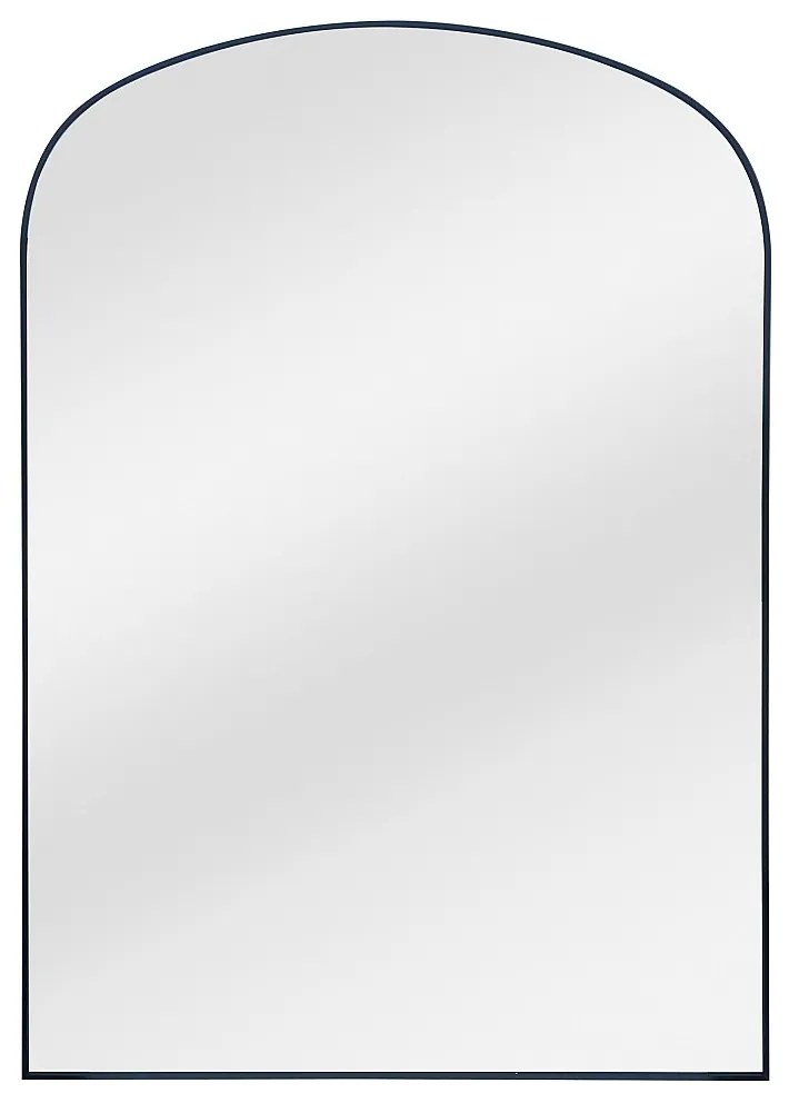 Duże lustro łukowe aluminiowe - dł. 118 x wys. 170 cm - Czarne - SONAVA