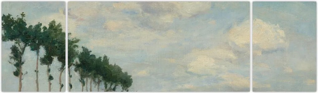 Obraz - Johan Barthold Jongkind, The Towpath, reprodukcje (170x50 cm)