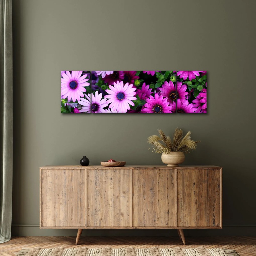 Obraz - Kwiaty (170x50 cm)
