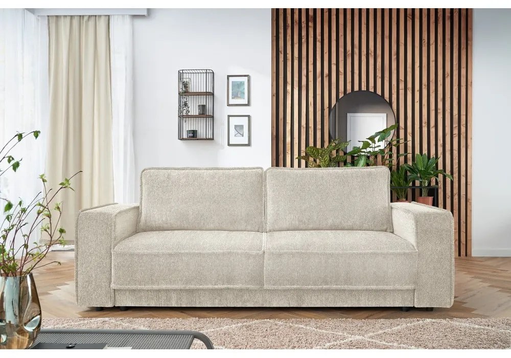 Beżowa sofa rozkładana Emile – Bobochic Paris