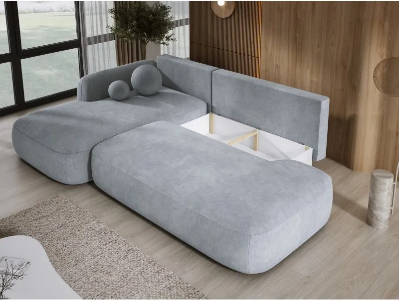 Narożnik wolnostojący BABU układ L Lewy Tkanina CLOUD 81