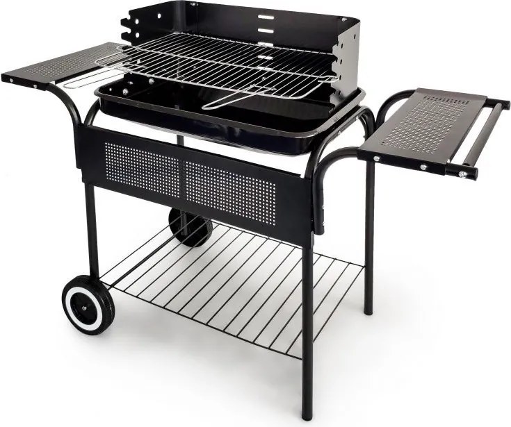 Grill węglowy ogrodowy z półkami i kółkami SL5636T