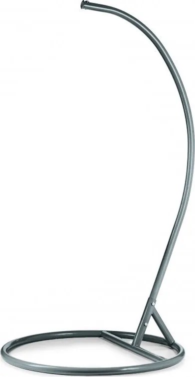 Szary wiszący fotel KOLUMBIA ze stojakiem