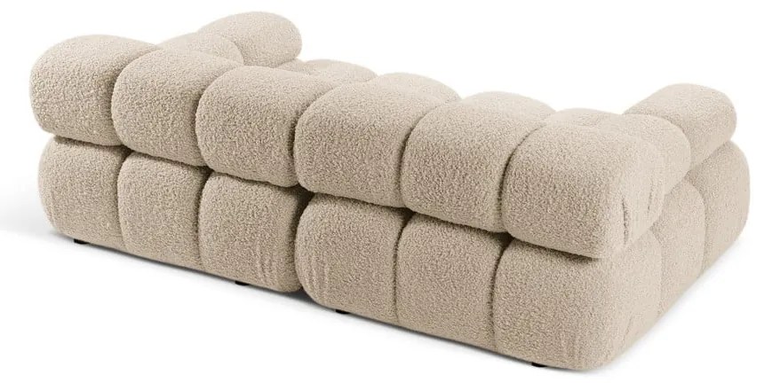 Beżowa sofa modułowa z materiału bouclé 188 cm Bellis – Micadoni Home