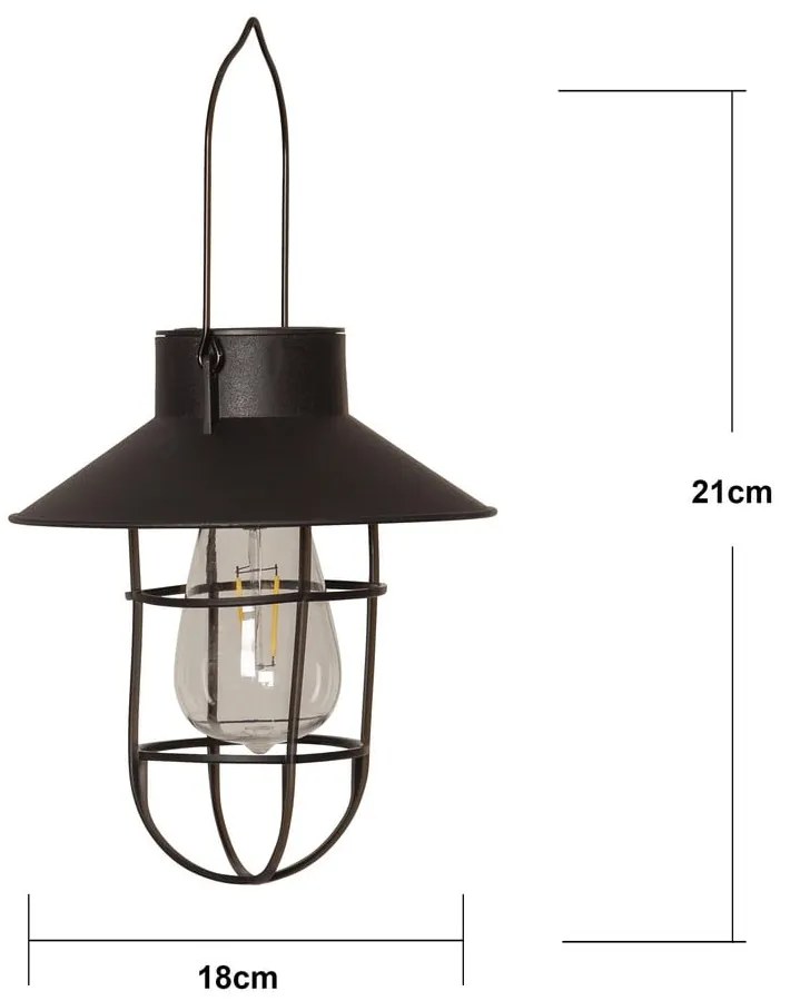Solarna lampa zewnętrzna LED (wysokość 21 cm) Cage – Star Trading
