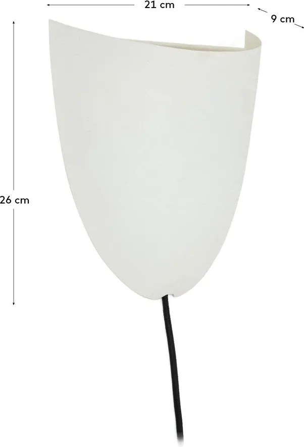 Biały kinkiet do kontaktu Nibla – Kave Home