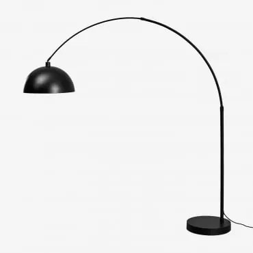 Lampa Podłogowa Diala Z Żelaza Czarna & 240 X 200 Cm - Sklum