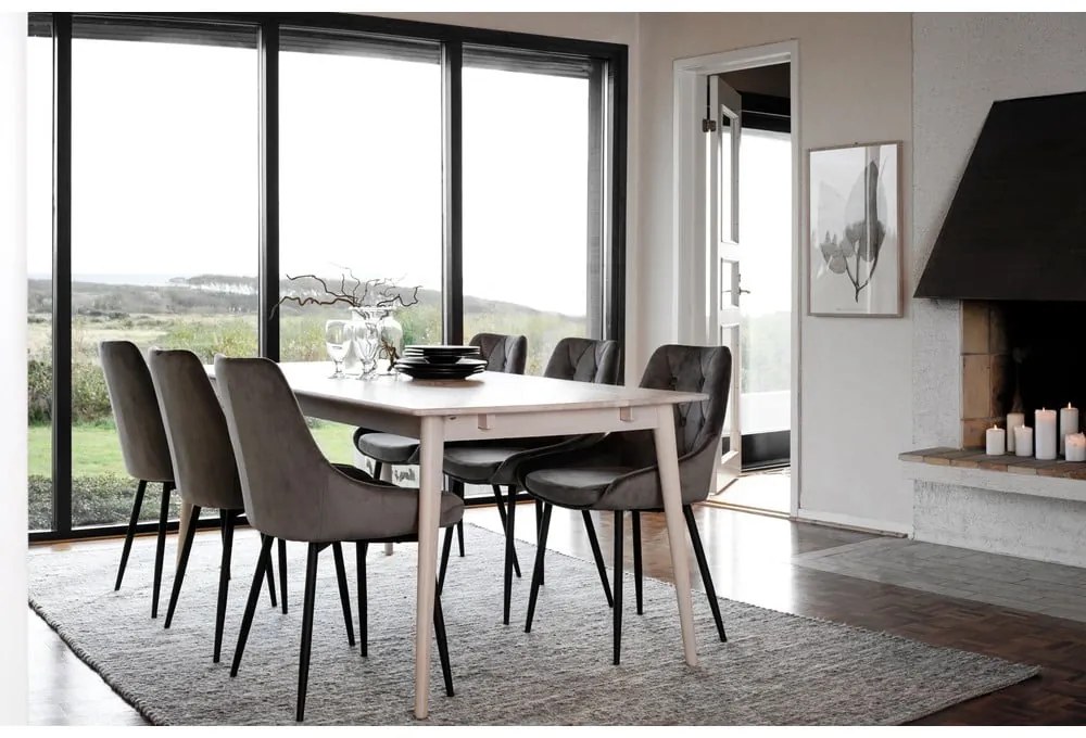 Rozkładany stół z litego drewna dębowego 180x90 cm Tyler – Rowico