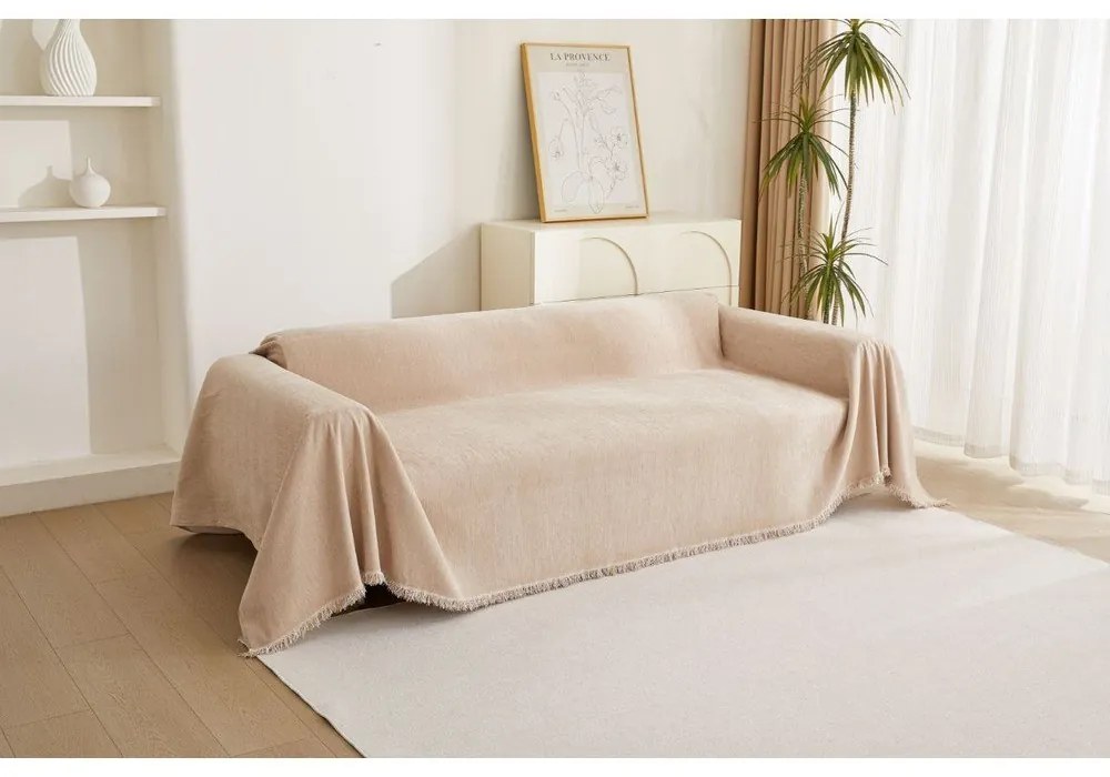 Beżowy pokrowiec na fotel 70 cm Talo – Filumi