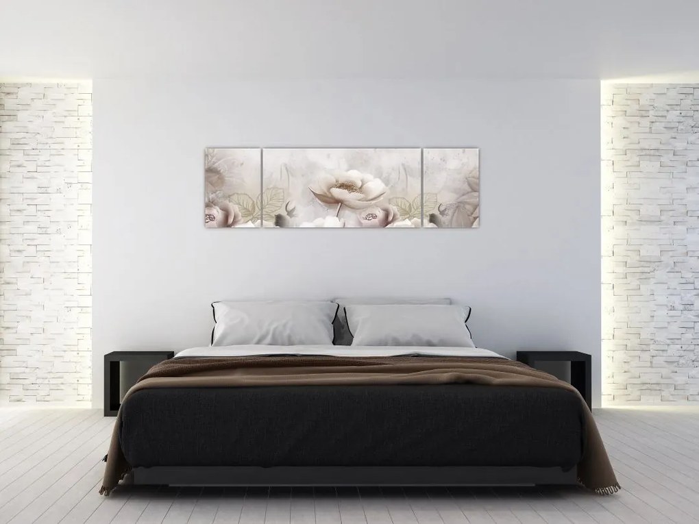 Obraz - Różowe krzewy (170x50 cm)