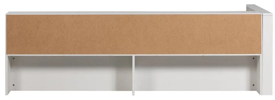 Białe łóżko jednoosobowe z litego drewna sosnowego bez stelaża 90x200 cm Carter – WOOOD