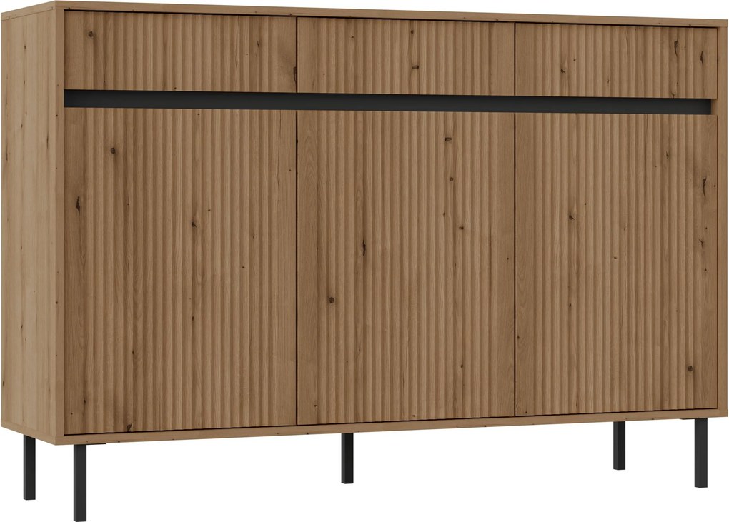 Komoda OSTIA 149 cm do Salonu Sypialni Dąb evoke coast